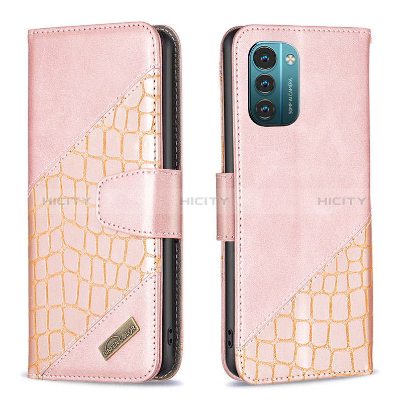 Funda de Cuero Cartera con Soporte Carcasa B03F para Nokia G11