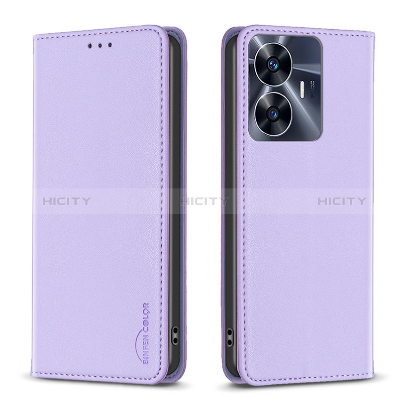 Funda de Cuero Cartera con Soporte Carcasa B03F para Realme Narzo N55