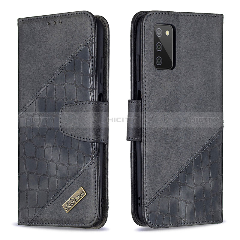 Funda de Cuero Cartera con Soporte Carcasa B03F para Samsung Galaxy A02s