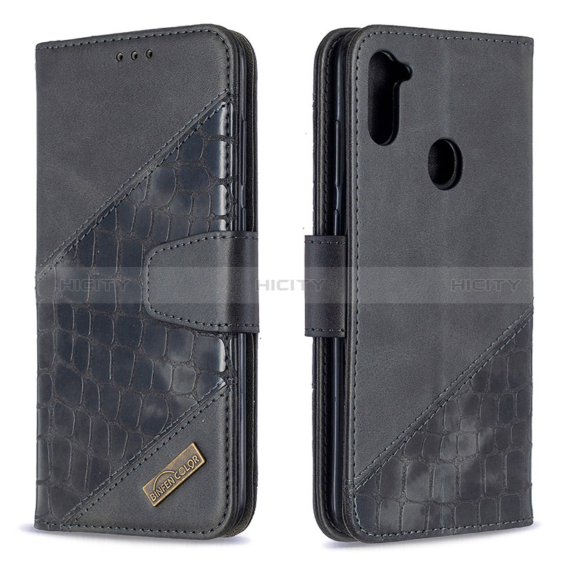 Funda de Cuero Cartera con Soporte Carcasa B03F para Samsung Galaxy A11