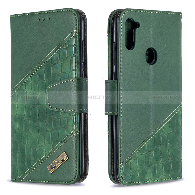 Funda de Cuero Cartera con Soporte Carcasa B03F para Samsung Galaxy A11