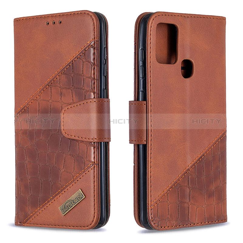 Funda de Cuero Cartera con Soporte Carcasa B03F para Samsung Galaxy A21s