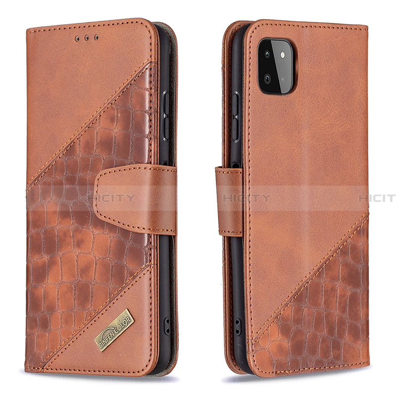 Funda de Cuero Cartera con Soporte Carcasa B03F para Samsung Galaxy A22 5G