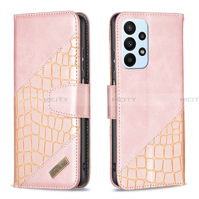 Funda de Cuero Cartera con Soporte Carcasa B03F para Samsung Galaxy A23 4G