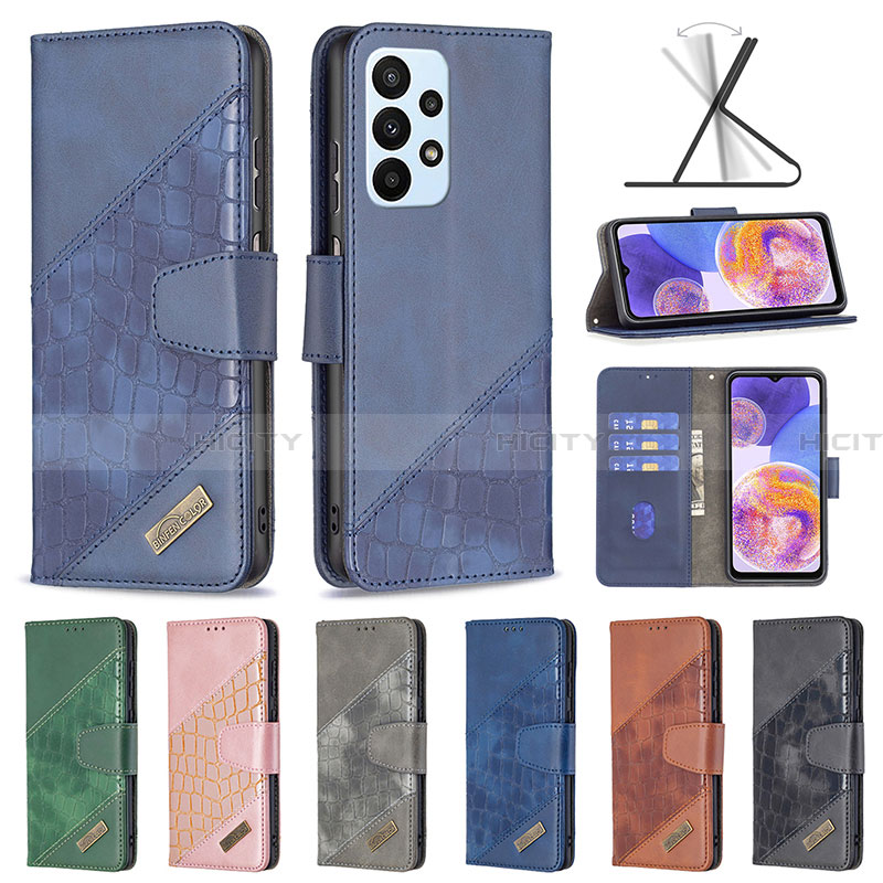 Funda de Cuero Cartera con Soporte Carcasa B03F para Samsung Galaxy A23 4G