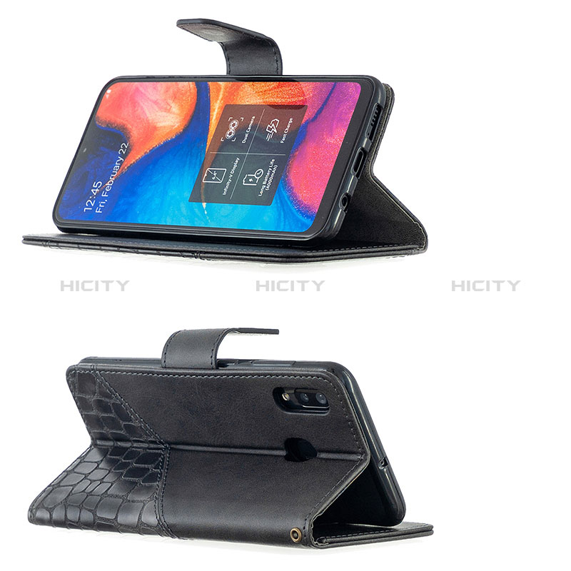 Funda de Cuero Cartera con Soporte Carcasa B03F para Samsung Galaxy A30