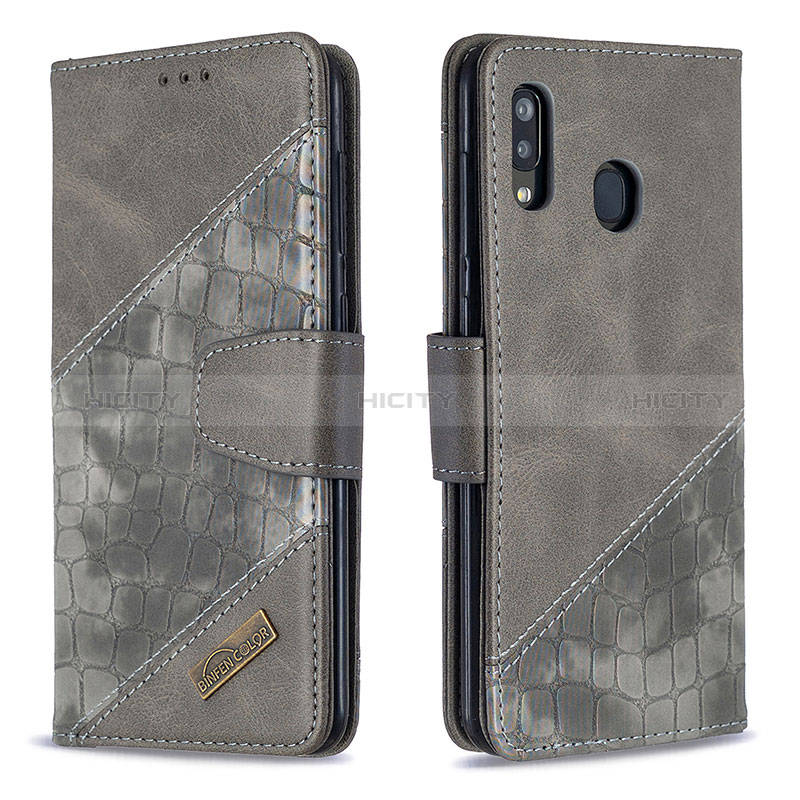 Funda de Cuero Cartera con Soporte Carcasa B03F para Samsung Galaxy A30