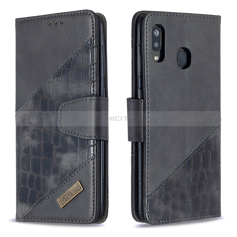 Funda de Cuero Cartera con Soporte Carcasa B03F para Samsung Galaxy A30