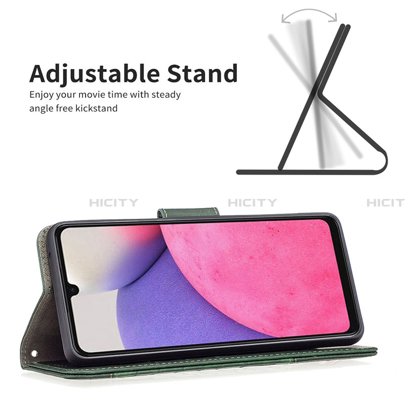 Funda de Cuero Cartera con Soporte Carcasa B03F para Samsung Galaxy A33 5G