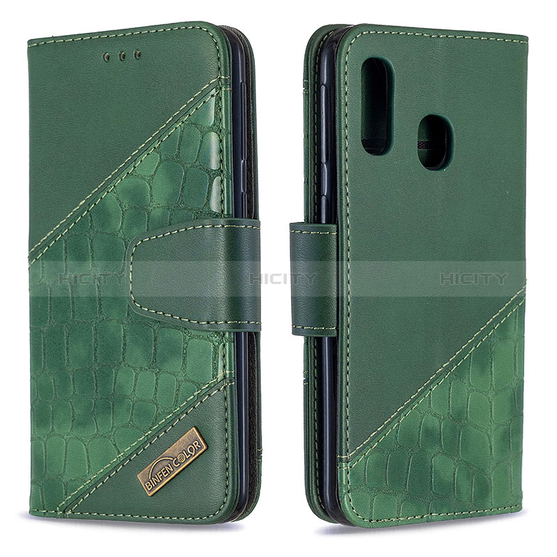 Funda de Cuero Cartera con Soporte Carcasa B03F para Samsung Galaxy A40