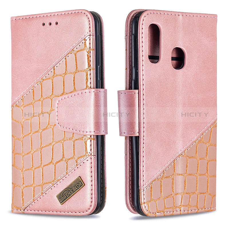 Funda de Cuero Cartera con Soporte Carcasa B03F para Samsung Galaxy A40