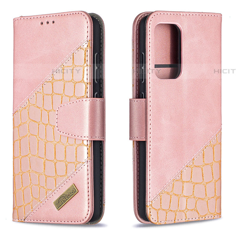 Funda de Cuero Cartera con Soporte Carcasa B03F para Samsung Galaxy A52 4G