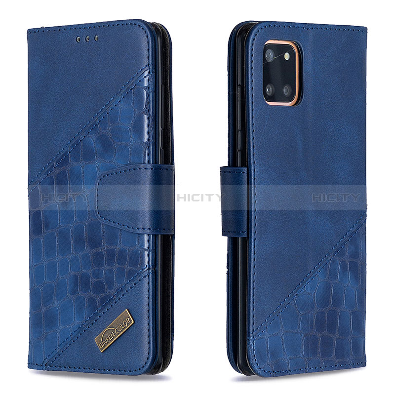 Funda de Cuero Cartera con Soporte Carcasa B03F para Samsung Galaxy A81