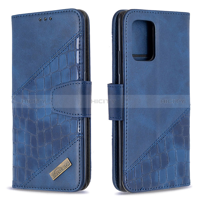 Funda de Cuero Cartera con Soporte Carcasa B03F para Samsung Galaxy A91