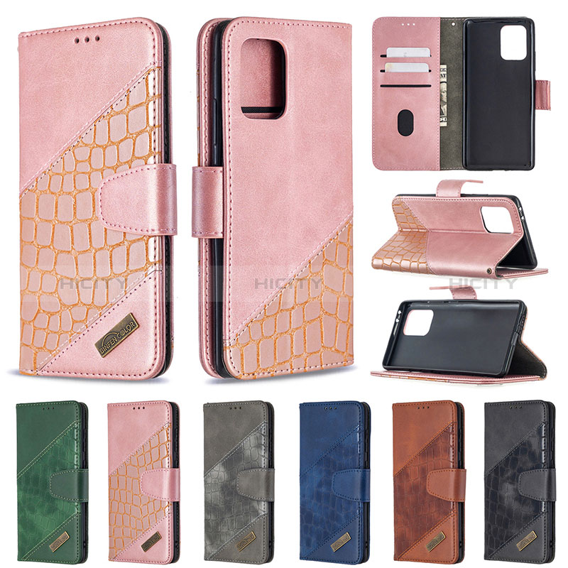 Funda de Cuero Cartera con Soporte Carcasa B03F para Samsung Galaxy A91