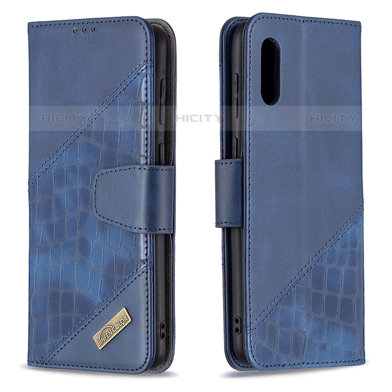 Funda de Cuero Cartera con Soporte Carcasa B03F para Samsung Galaxy M02