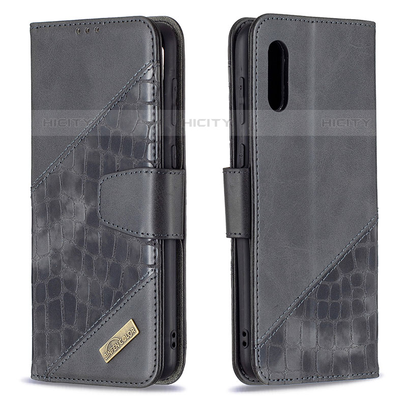 Funda de Cuero Cartera con Soporte Carcasa B03F para Samsung Galaxy M02