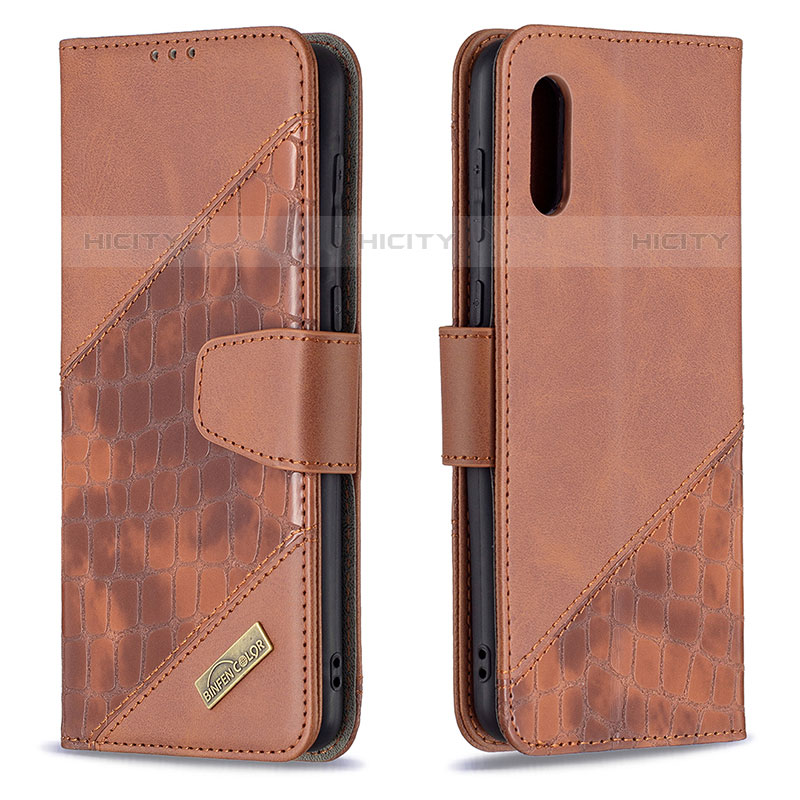 Funda de Cuero Cartera con Soporte Carcasa B03F para Samsung Galaxy M02