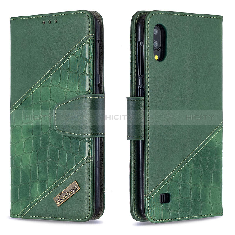 Funda de Cuero Cartera con Soporte Carcasa B03F para Samsung Galaxy M10