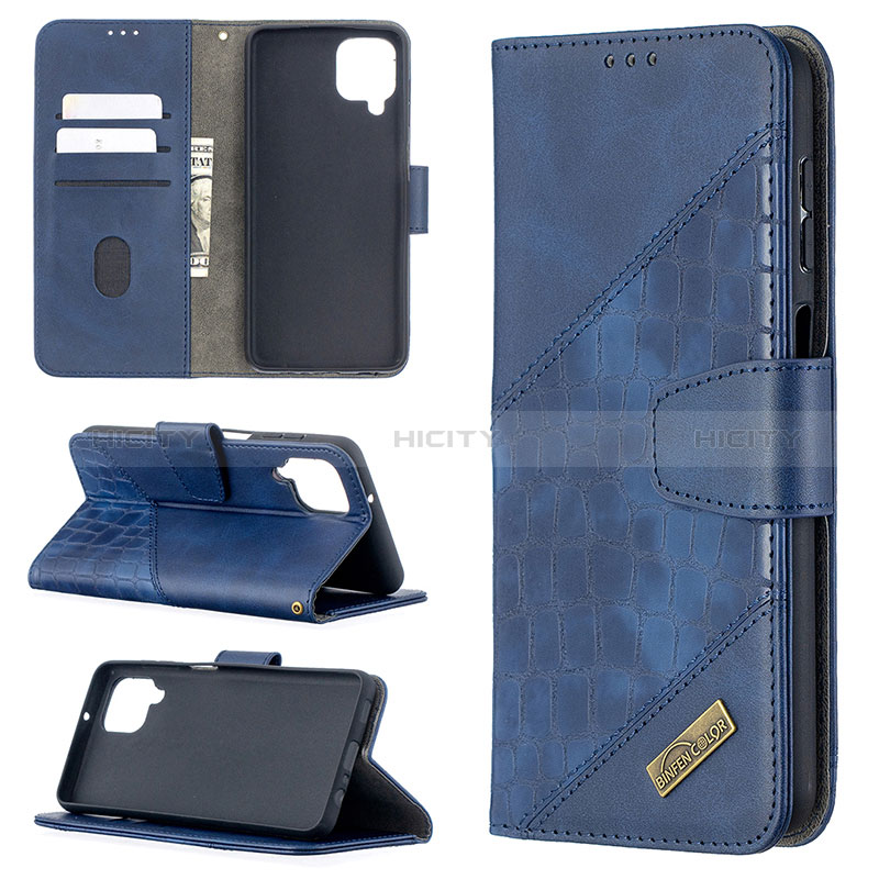 Funda de Cuero Cartera con Soporte Carcasa B03F para Samsung Galaxy M12