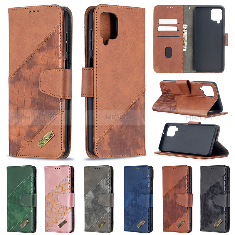 Funda de Cuero Cartera con Soporte Carcasa B03F para Samsung Galaxy M12