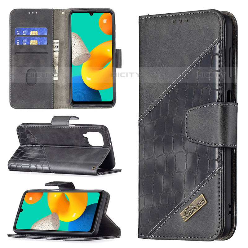 Funda de Cuero Cartera con Soporte Carcasa B03F para Samsung Galaxy M32 4G