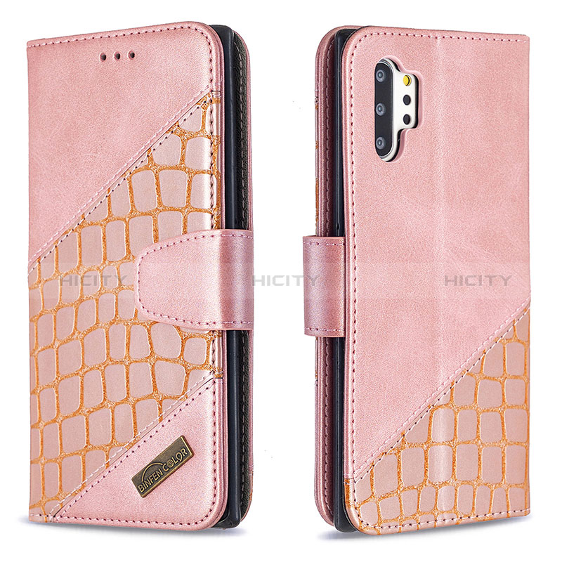 Funda de Cuero Cartera con Soporte Carcasa B03F para Samsung Galaxy Note 10 Plus 5G