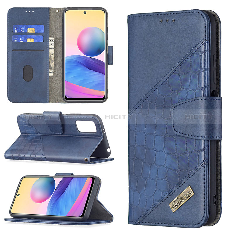 Funda de Cuero Cartera con Soporte Carcasa B03F para Xiaomi POCO M3 Pro 5G