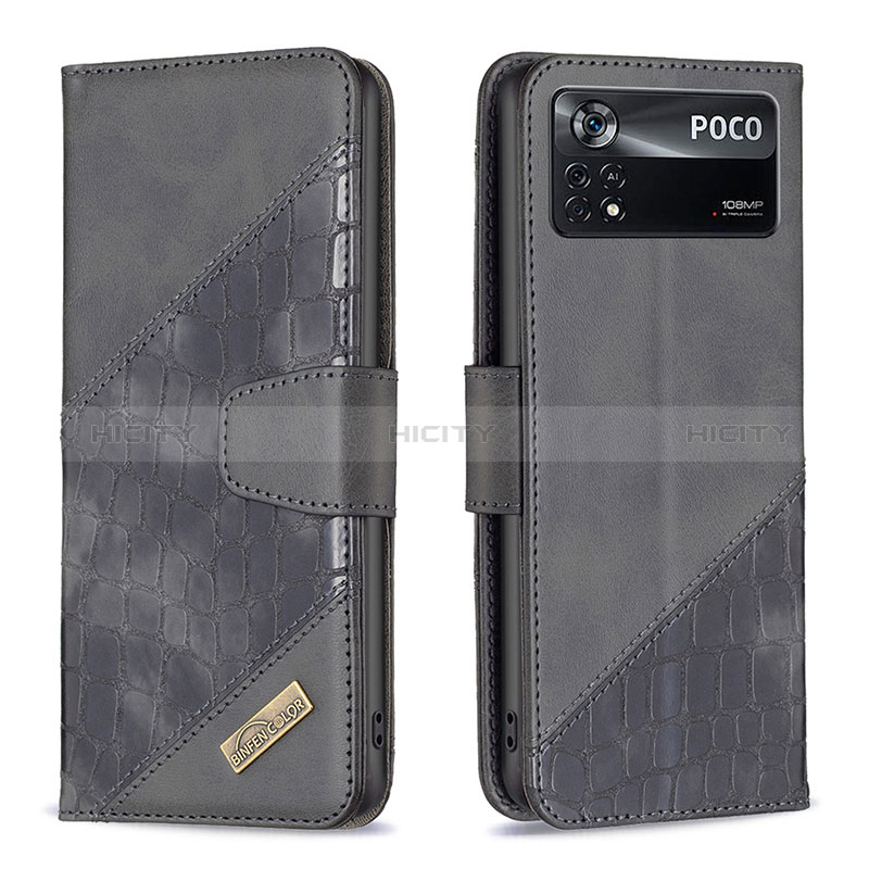 Funda de Cuero Cartera con Soporte Carcasa B03F para Xiaomi Poco X4 Pro 5G