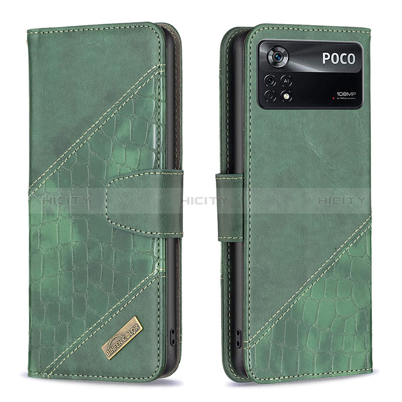 Funda de Cuero Cartera con Soporte Carcasa B03F para Xiaomi Poco X4 Pro 5G