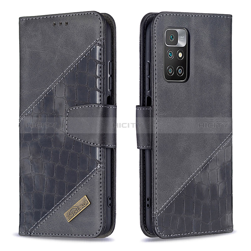 Funda de Cuero Cartera con Soporte Carcasa B03F para Xiaomi Redmi 10 (2022)