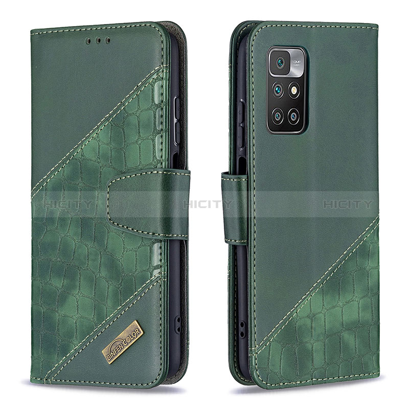 Funda de Cuero Cartera con Soporte Carcasa B03F para Xiaomi Redmi 10 (2022)