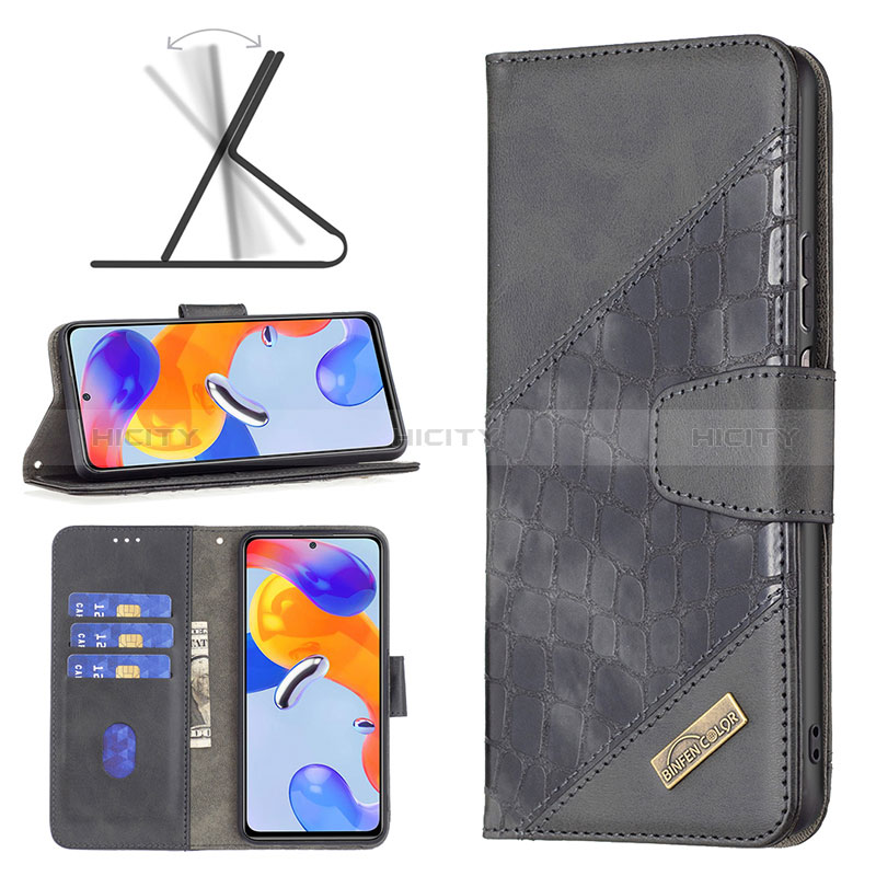 Funda de Cuero Cartera con Soporte Carcasa B03F para Xiaomi Redmi Note 11 Pro 4G