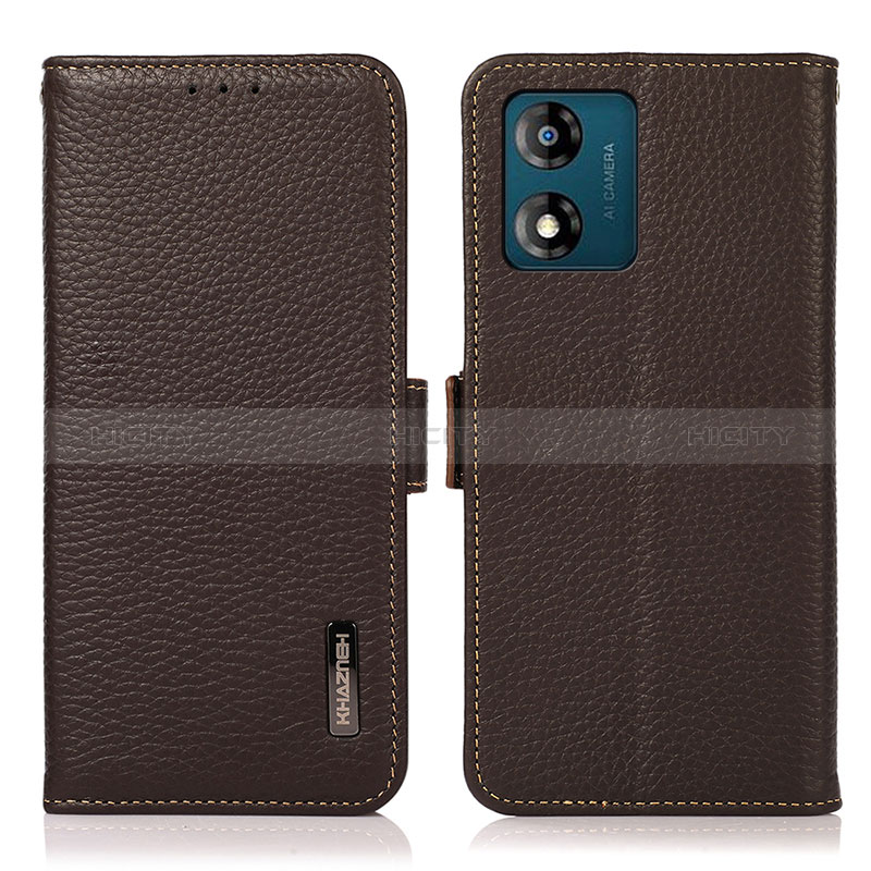 Funda de Cuero Cartera con Soporte Carcasa B03H para Motorola Moto E13