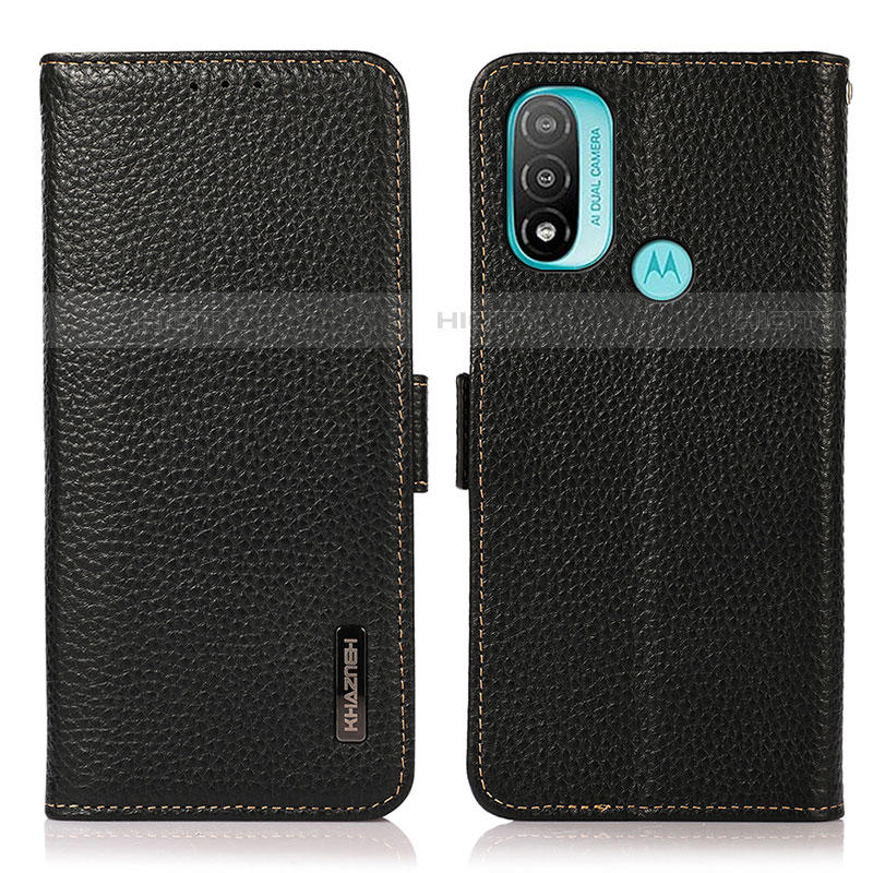 Funda de Cuero Cartera con Soporte Carcasa B03H para Motorola Moto E30