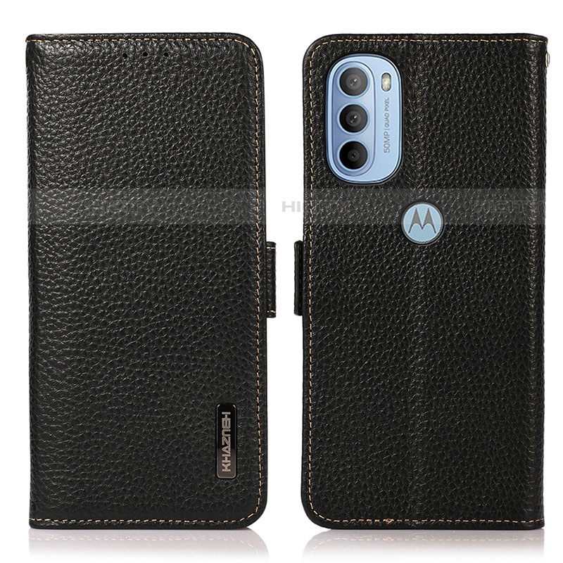 Funda de Cuero Cartera con Soporte Carcasa B03H para Motorola Moto G31