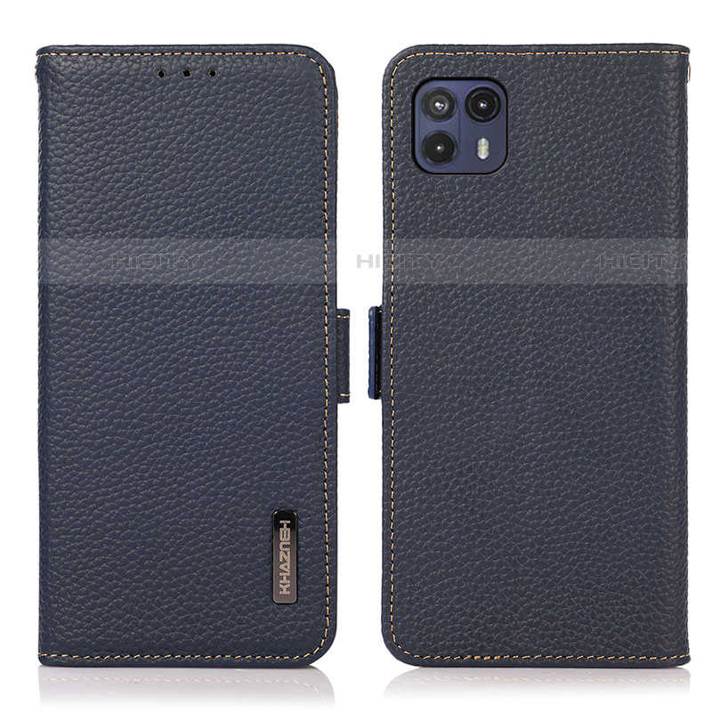 Funda de Cuero Cartera con Soporte Carcasa B03H para Motorola Moto G50 5G Azul