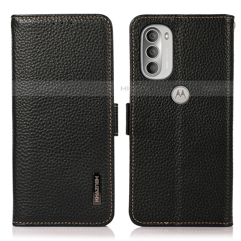 Funda de Cuero Cartera con Soporte Carcasa B03H para Motorola Moto G51 5G