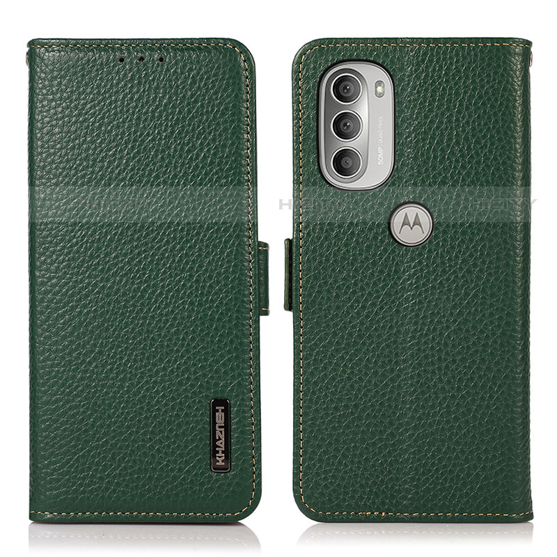 Funda de Cuero Cartera con Soporte Carcasa B03H para Motorola Moto G51 5G