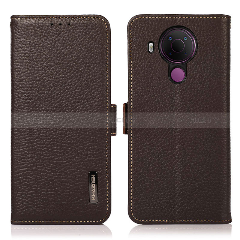 Funda de Cuero Cartera con Soporte Carcasa B03H para Nokia 5.4