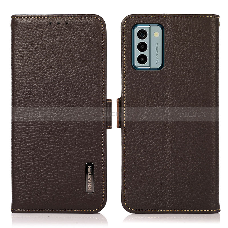 Funda de Cuero Cartera con Soporte Carcasa B03H para Nokia G22 Marron