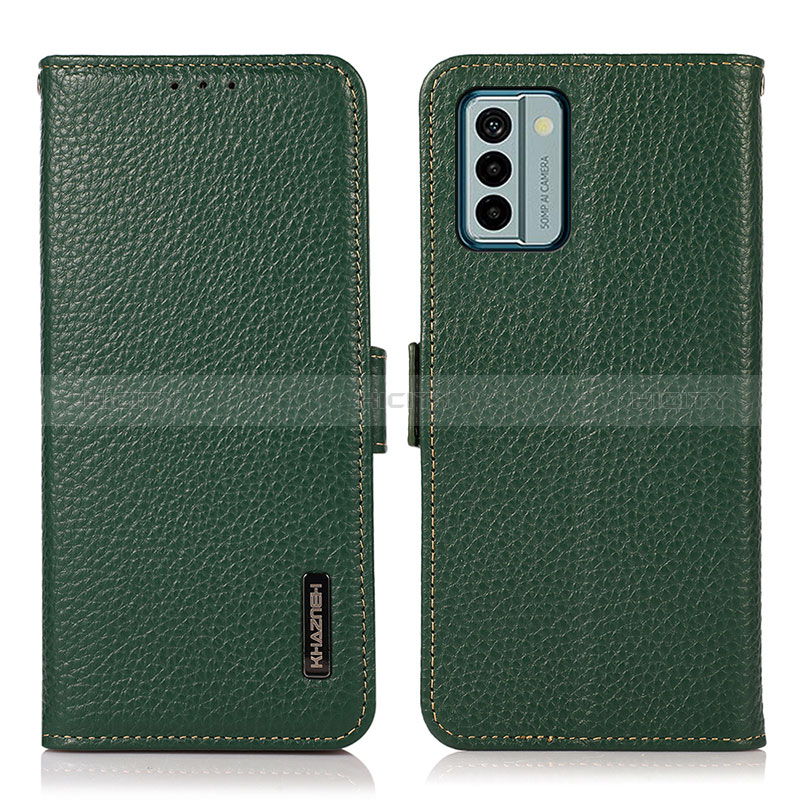 Funda de Cuero Cartera con Soporte Carcasa B03H para Nokia G22 Verde