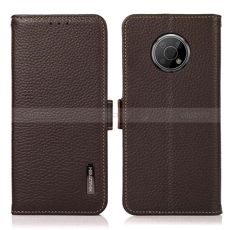 Funda de Cuero Cartera con Soporte Carcasa B03H para Nokia G300 5G Marron