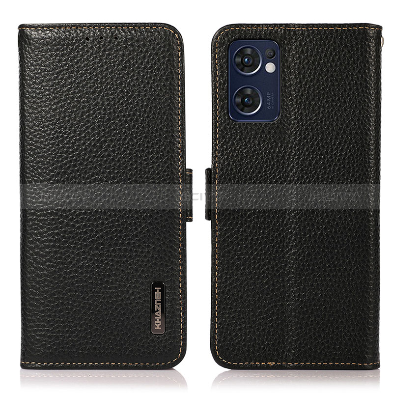 Funda de Cuero Cartera con Soporte Carcasa B03H para OnePlus Nord CE 2 5G Negro