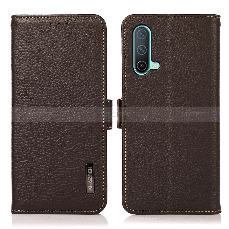 Funda de Cuero Cartera con Soporte Carcasa B03H para OnePlus Nord CE 5G