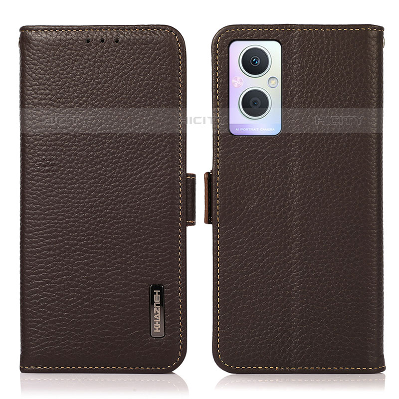 Funda de Cuero Cartera con Soporte Carcasa B03H para OnePlus Nord N20 5G Marron