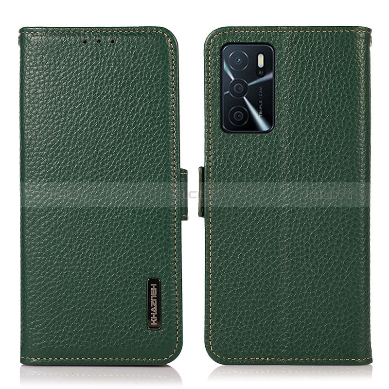 Funda de Cuero Cartera con Soporte Carcasa B03H para Oppo A16