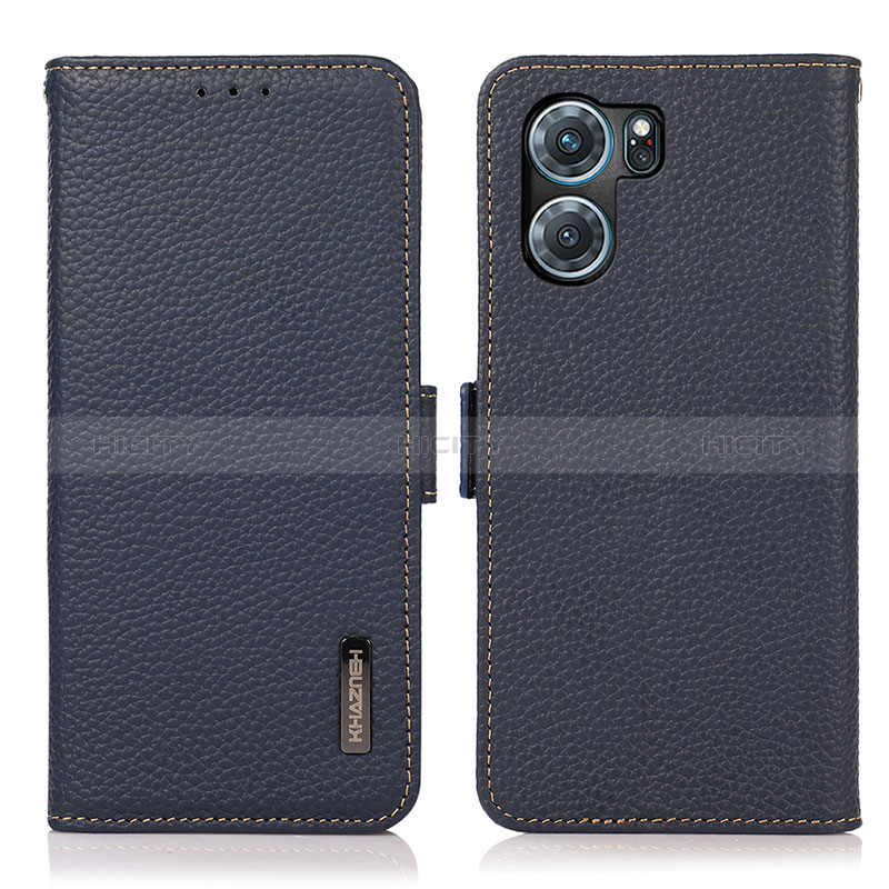 Funda de Cuero Cartera con Soporte Carcasa B03H para Oppo K10 5G Azul