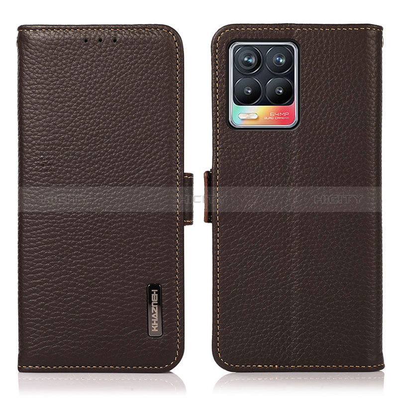 Funda de Cuero Cartera con Soporte Carcasa B03H para Realme 8 Pro