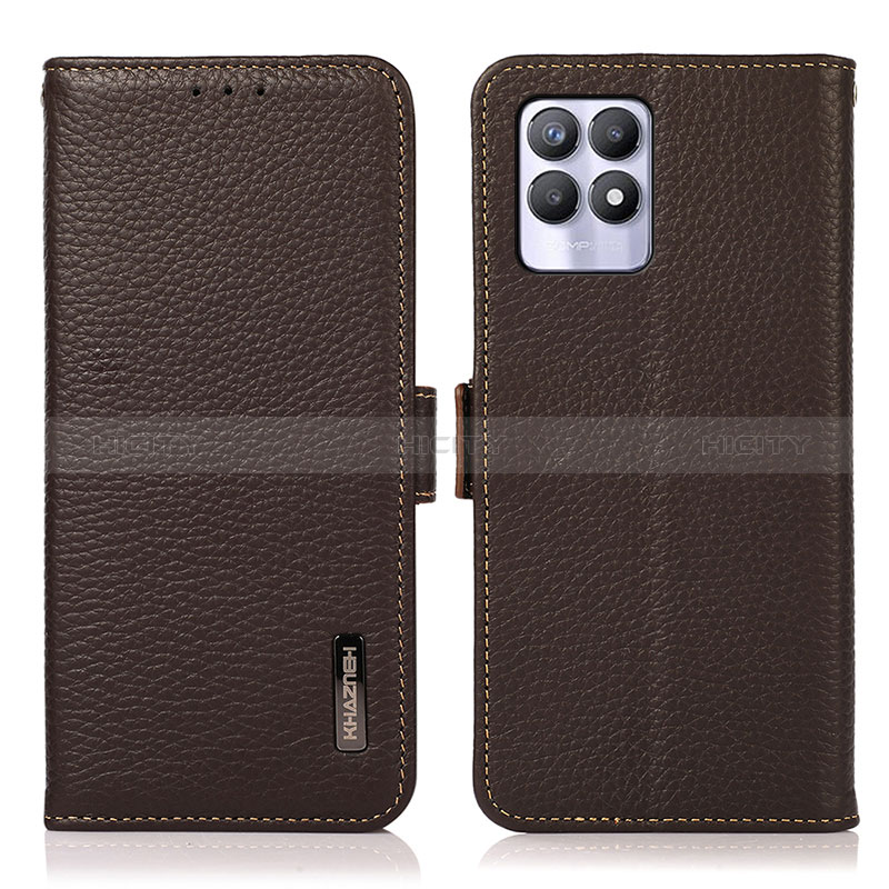 Funda de Cuero Cartera con Soporte Carcasa B03H para Realme 8i